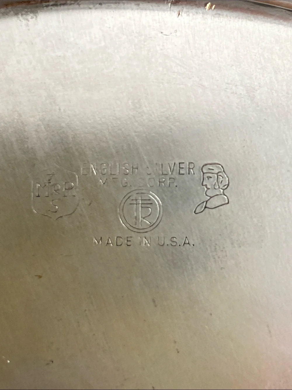 Vintage English Silver Mfg Corp Silverplate Casserole Glass Insert